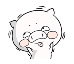 cat & pig!!! sticker #7709998