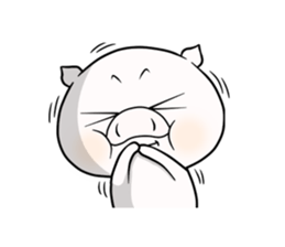 cat & pig!!! sticker #7710008