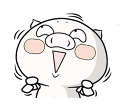 cat & pig!!! sticker #7710009