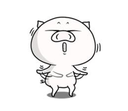 cat & pig!!! sticker #7710010