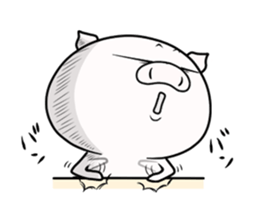 cat & pig!!! sticker #7710011