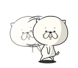 cat & pig!!! sticker #7710019