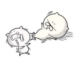 cat & pig!!! sticker #7710026