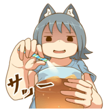 Uru wolf girl 2 sticker #8033264