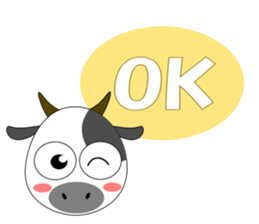 Funny cow Sticker sticker #8177719