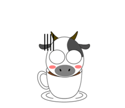 Funny cow Sticker sticker #8177743