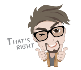 Moong Ming Hipster (E) sticker #8190316