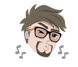 Moong Ming Hipster (E) sticker #8190318