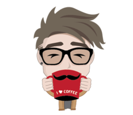 Moong Ming Hipster (E) sticker #8190330