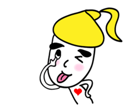 Thinhking Girl sticker #8342513