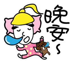 Thinhking Girl sticker #8342520