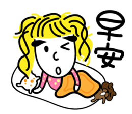 Thinhking Girl sticker #8342521