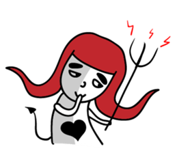 Thinhking Girl sticker #8342531