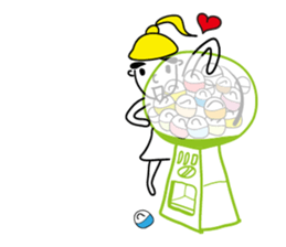 Thinhking Girl sticker #8342541