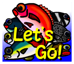 Let's go to the sea fishing! sticker #8405788