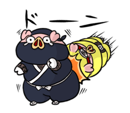 Pig Ninja "Nin'nin"n sticker #8492954
