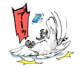 Mischievous parrot sticker #8562235