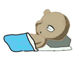 A rabbit and bear love sticker #8628375