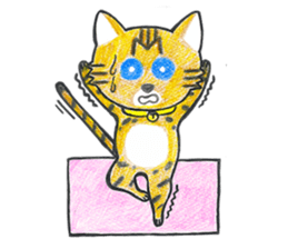 001_Bengal Cat Sticker(Handwriting) sticker #8633282