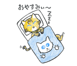 001_Bengal Cat Sticker(Handwriting) sticker #8633291