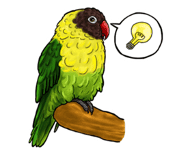 parrot like to talk sticker #8792847