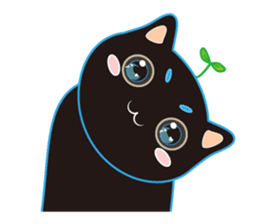 A Cat Named Moemoeme Shirokuroneko 2 sticker #8870135