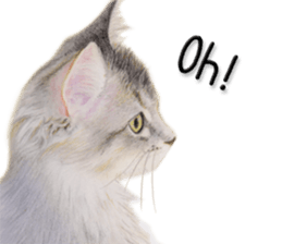 Lovely cat sticker! sticker #8886913