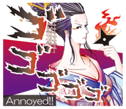 Sengoku miyabi girls Japanese ver. sticker #9140434