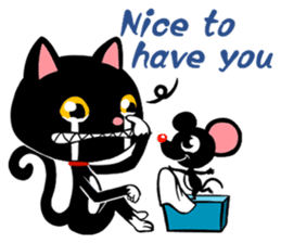 Blake is laughing cat sticker #9171155