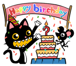 Blake is laughing cat sticker #9171229