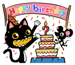 Blake is laughing cat sticker #9171229