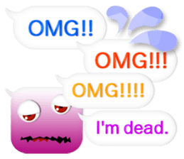 The balloon talks. - English ver. - sticker #9211140