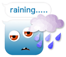 The balloon talks. - English ver. - sticker #9211150