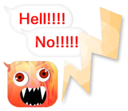 The balloon talks. - English ver. - sticker #9211154