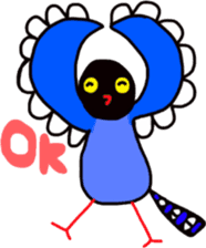 Formosan Blue Magpie yamamusume sticker #9230544