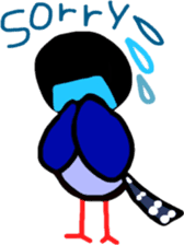 Formosan Blue Magpie yamamusume sticker #9230556
