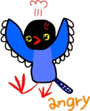 Formosan Blue Magpie yamamusume sticker #9230561