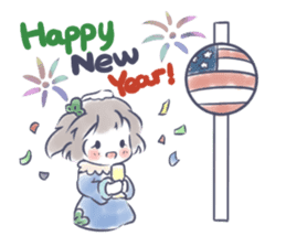Mutsuki chan@Hanafuda Girl (New Year) sticker #9250769
