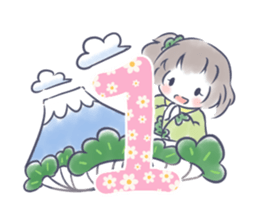 Mutsuki chan@Hanafuda Girl (New Year) sticker #9250774