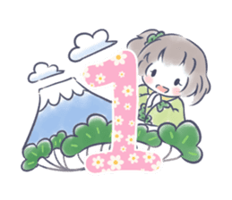 Mutsuki chan@Hanafuda Girl (New Year) sticker #9250774