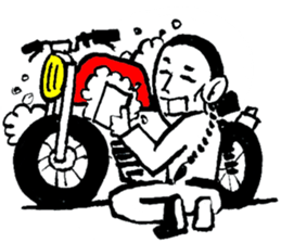 Biker of Qing Dynasty sticker #9264861