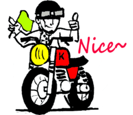 Biker of Qing Dynasty sticker #9264877