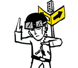 Biker of Qing Dynasty sticker #9264885