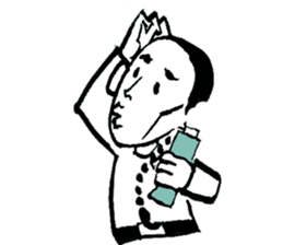 Biker of Qing Dynasty sticker #9264895