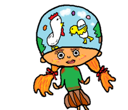 Imagination girl sticker #9310384