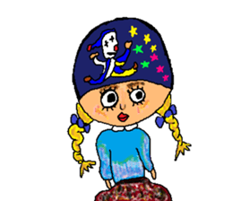 Imagination girl sticker #9310385