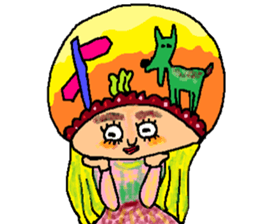 Imagination girl sticker #9310389