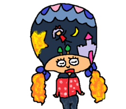 Imagination girl sticker #9310392