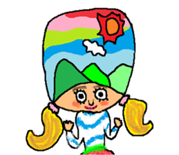 Imagination girl sticker #9310393