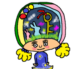 Imagination girl sticker #9310397